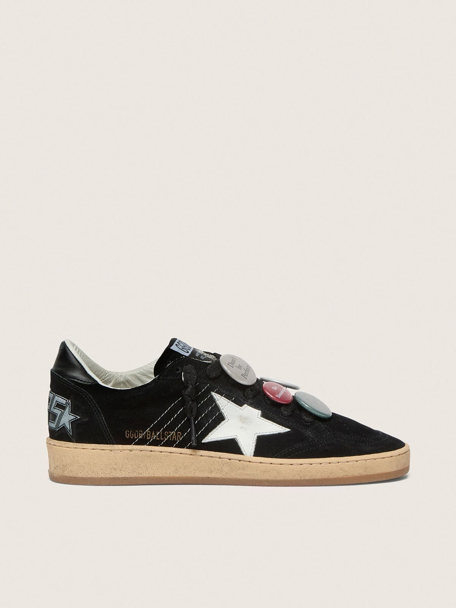 herr ball star ltd i svart mocka med skins