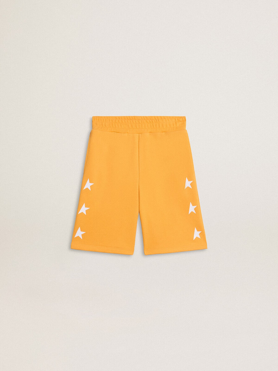 senapsgula shorts för pojkar
