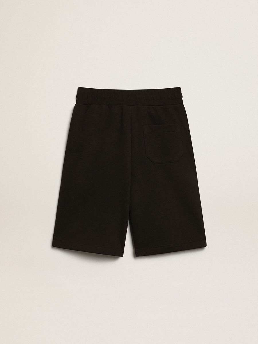 svarta bermudashorts med vita stjärnor för pojkar