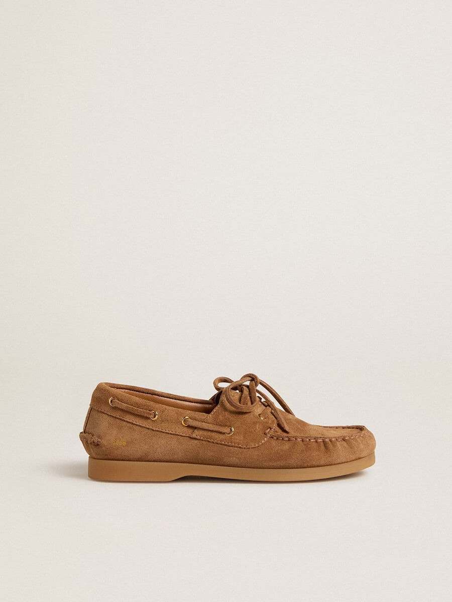 young cruise – ljusbruna loafers i mocka