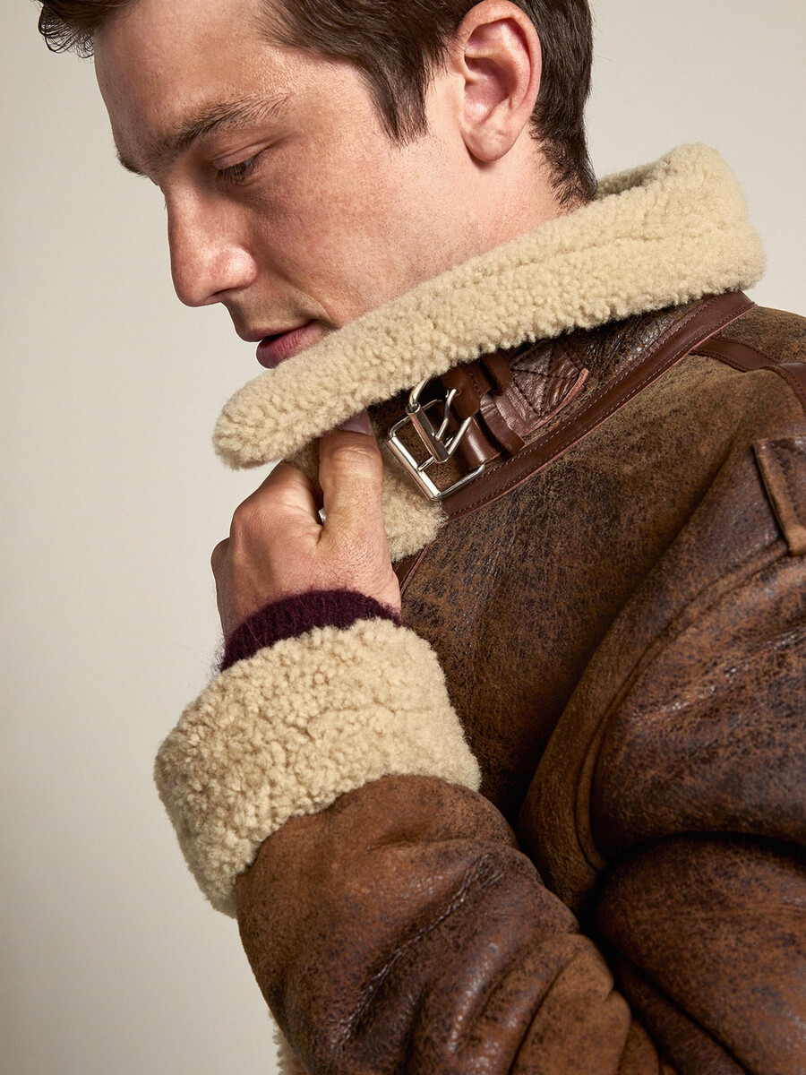 journey collection arvel fårskinnsjacka