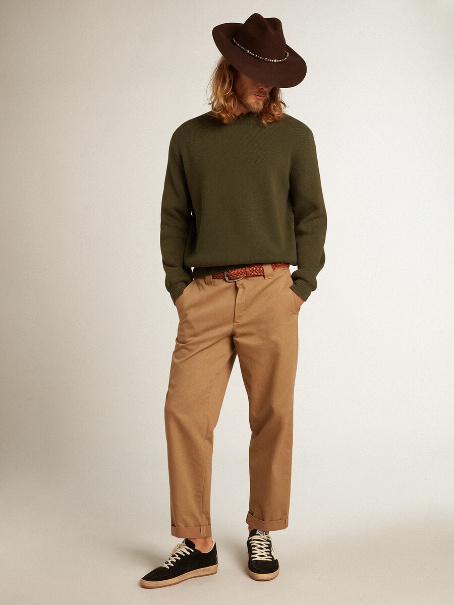 beige khaki chinos från golden collection