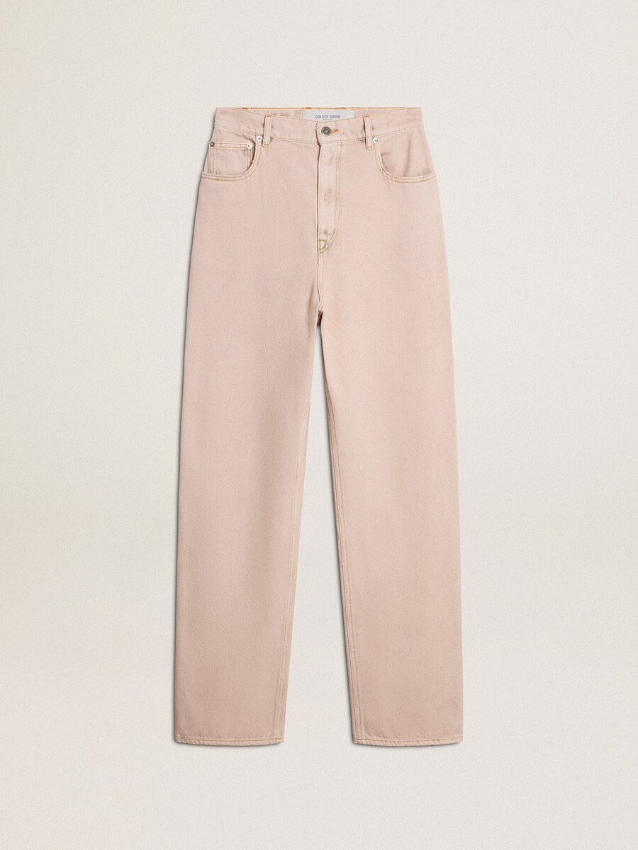 rosa jeans för kvinnor