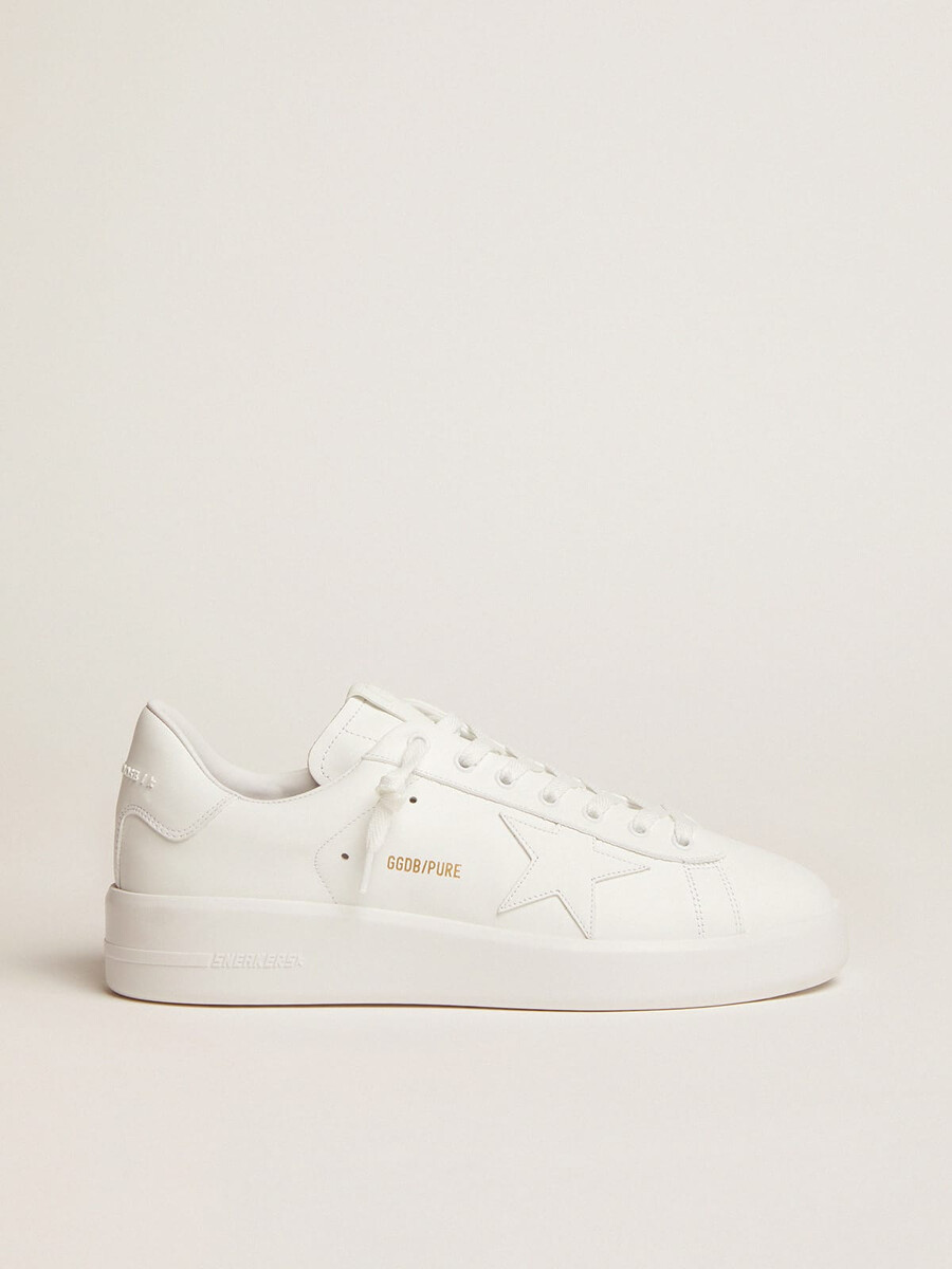 purestar-sneakers i vitt läder för kvinnor