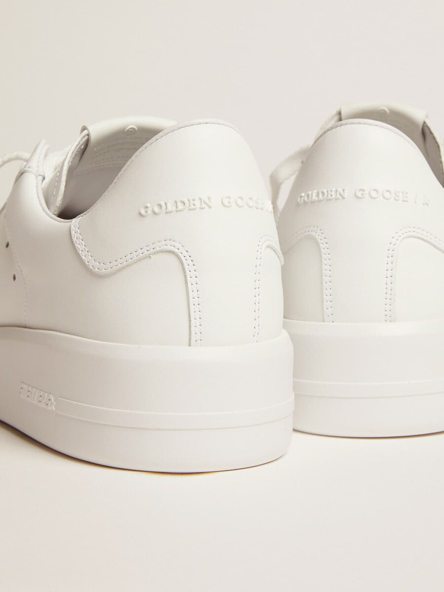 purestar-sneakers i vitt läder för kvinnor