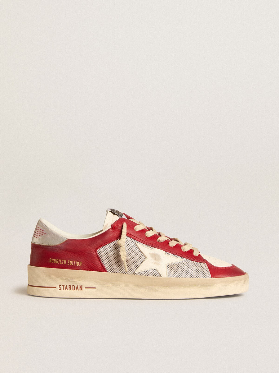 herr stardan i mesh och nubuck med nappastjärna och läderhälflik