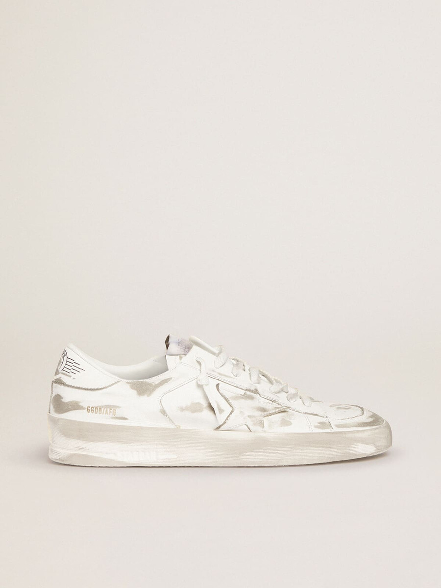 stardan sneakers i vitt läder med klassisk design