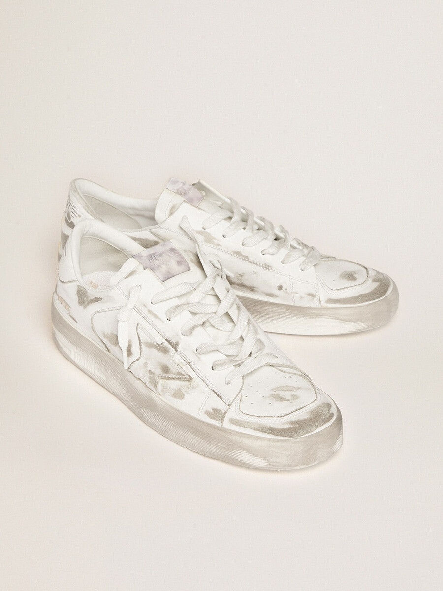 stardan sneakers i vitt läder med klassisk design