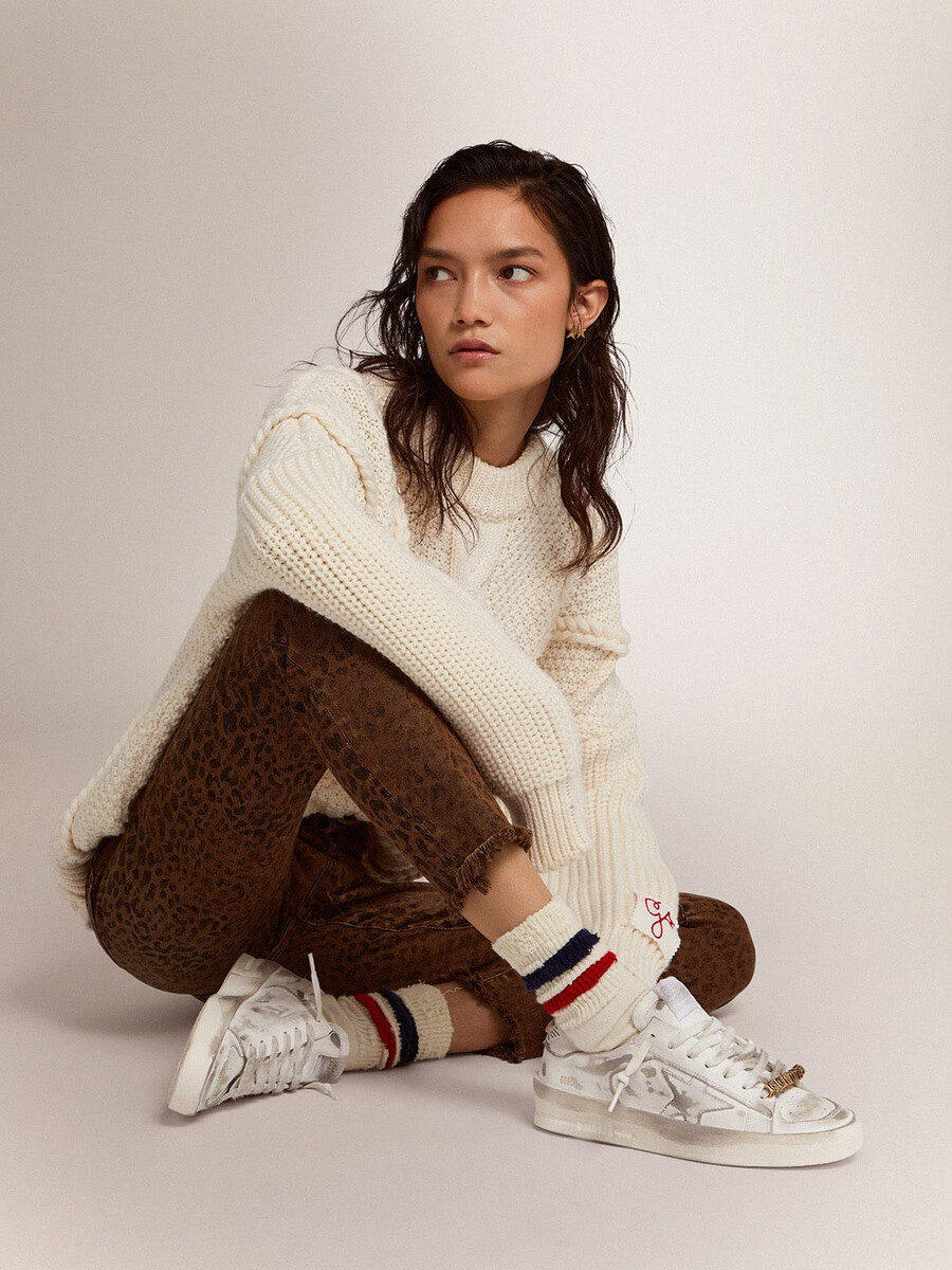 stardan sneakers i vitt läder med klassisk design