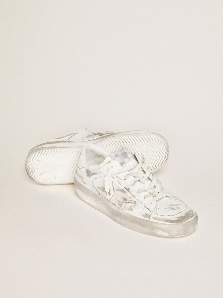 stardan sneakers i vitt läder med klassisk design