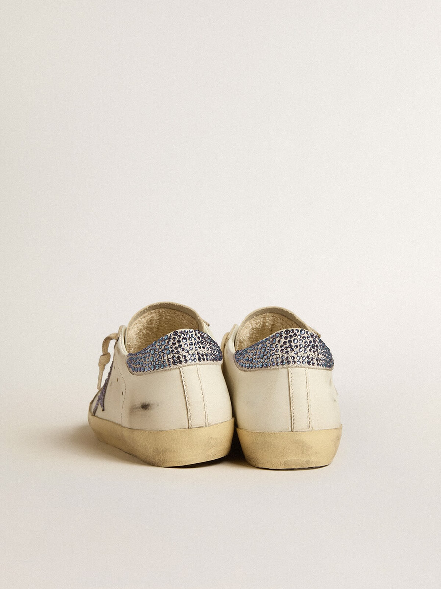 sneaker swarovski-kristaller super-star ltd för kvinnor