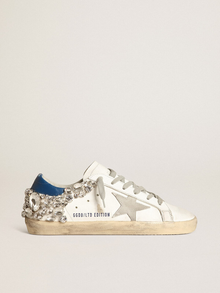 damskor med strass-detaljer super-star